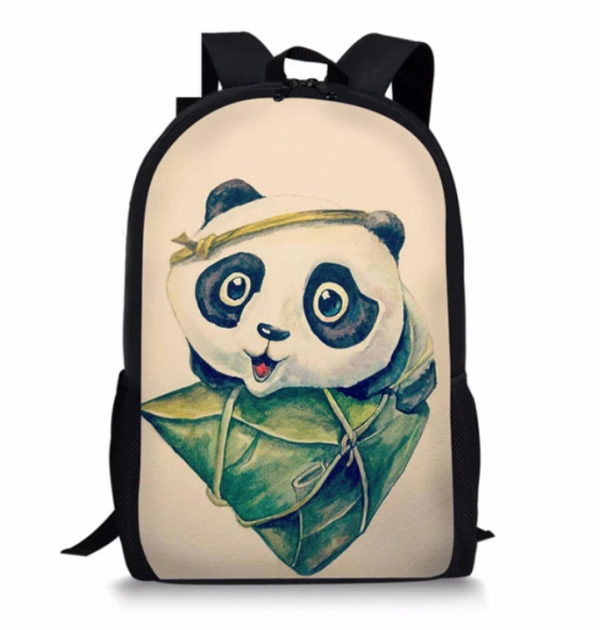 Tas dengan print ilustrasi binatang lucu